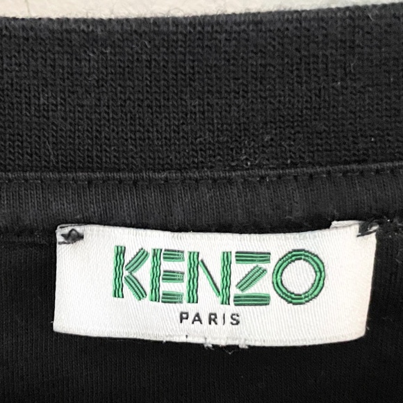 Kenzo Paris Men’s Tee Black Cotton blend Minimalist Elevated Basic Luxury Sz L - Picture 2 of 10